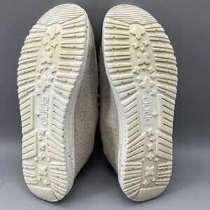 Hey Dude Wendy Women's Size 7 Shoes Chambray White Nut Tan Pink Slip On Sneakers